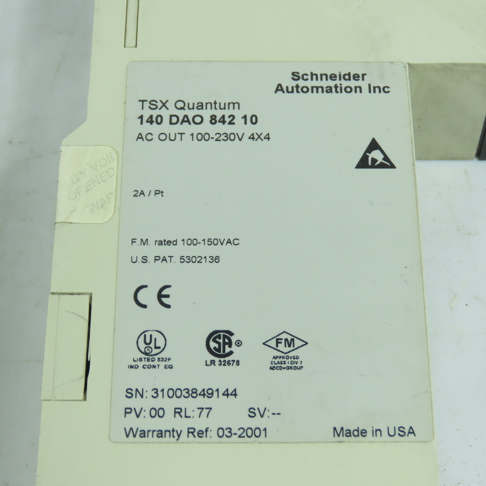 Schneider DAO84210 TSX Quantum 140 100-230VAC Output Module Lot Of 2