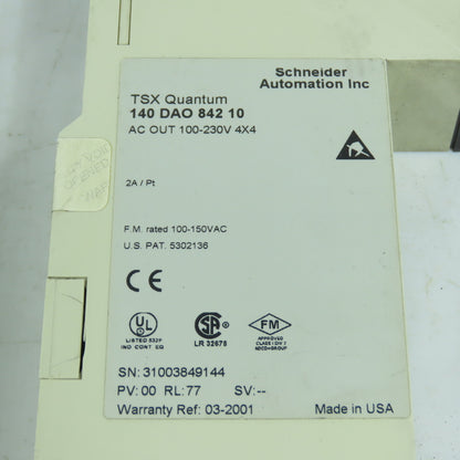 Schneider DAO84210 TSX Quantum 140 100-230VAC Output Module Lot Of 2