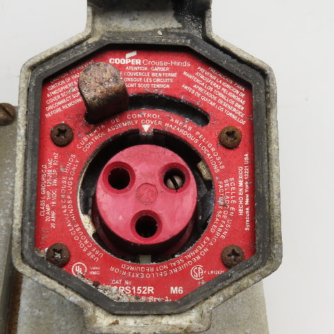 Crouse Hinds GFS1 120VAC 20A Ground Fault Circuit Interrupter Hazardous Location