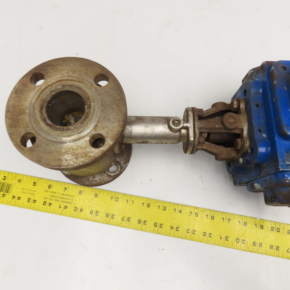 Flowserve C30 SR-2C IMP 1-1/2" Stainless Steel Ball Valve Pneumatic Actuator