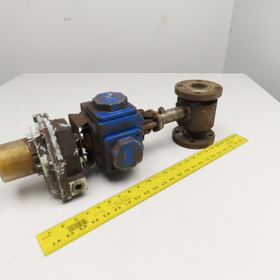 Flowserve C30 SR-2C IMP 1-1/2" Stainless Steel Ball Valve Pneumatic Actuator