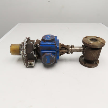 Flowserve C30 SR-2C IMP 1-1/2" Stainless Steel Ball Valve Pneumatic Actuator