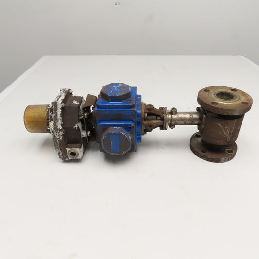 Flowserve C30 SR-2C IMP 1-1/2" Stainless Steel Ball Valve Pneumatic Actuator