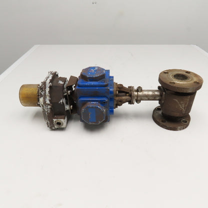 Flowserve C30 SR-2C IMP 1-1/2" Stainless Steel Ball Valve Pneumatic Actuator
