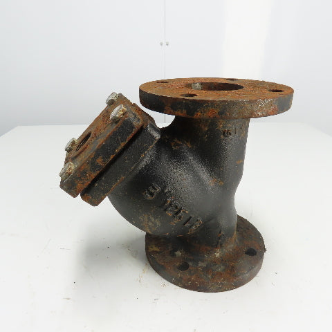 Keckley Style A 3" Flanged Cast Iron Y Strainer 125LB