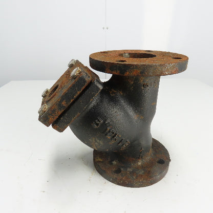 Keckley Style A 3" Flanged Cast Iron Y Strainer 125LB