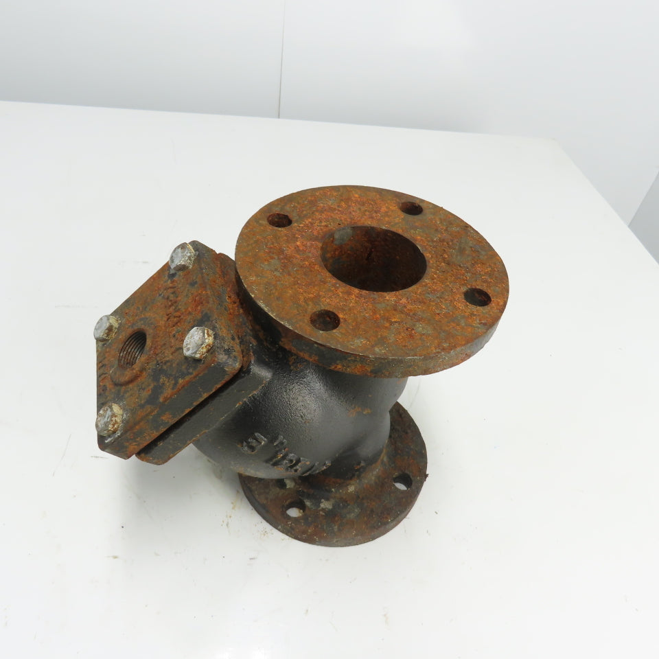 Keckley Style A 3" Flanged Cast Iron Y Strainer 125LB