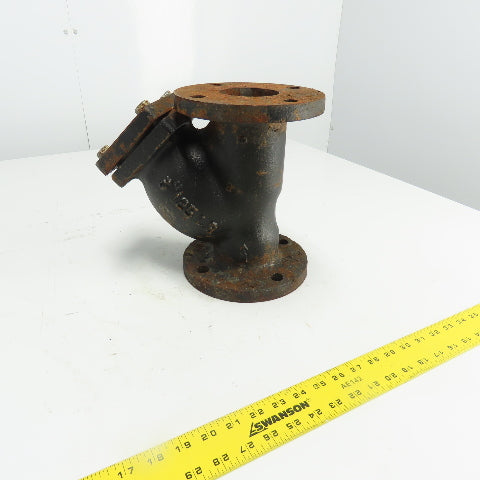 Keckley Style A 3" Flanged Cast Iron Y Strainer 125LB