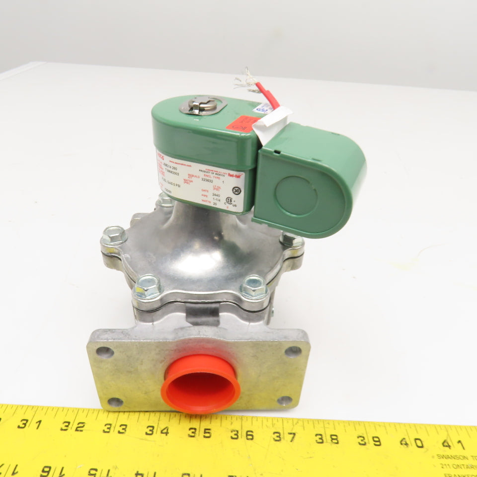 ASCO JB8214 260 Red Hat 1-1/4" Fuel Gas Solenoid Valve 120V 60Hz