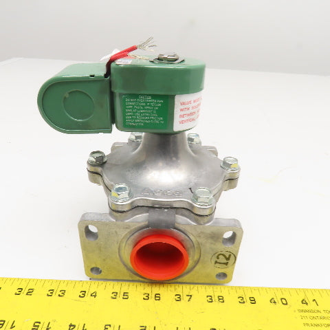 ASCO JB8214 260 Red Hat 1-1/4" Fuel Gas Solenoid Valve 120V 60Hz