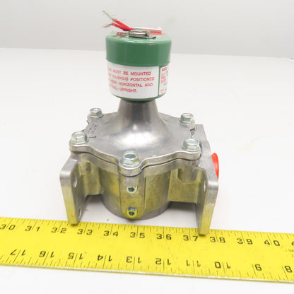 ASCO JB8214 260 Red Hat 1-1/4" Fuel Gas Solenoid Valve 120V 60Hz