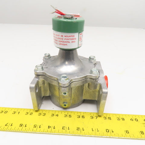 ASCO JB8214 260 Red Hat 1-1/4" Fuel Gas Solenoid Valve 120V 60Hz