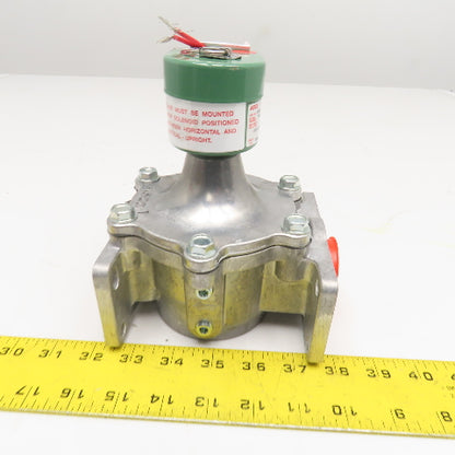 ASCO JB8214 260 Red Hat 1-1/4" Fuel Gas Solenoid Valve 120V 60Hz