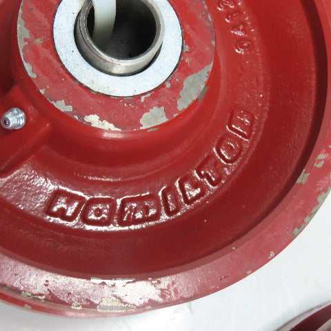 Hamilton 041215 V-Grooved Metal Wheel 8" Dia. x 2-3/4" Wide Lot Of 3