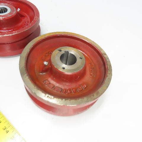 Hamilton 041215 V-Grooved Metal Wheel 8" Dia. x 2-3/4" Wide Lot Of 3