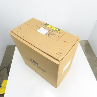 CM Lodestar Model RRS 2-Ton 4000LBS Electric Chain Hoist 15' Lift 16FPM 480V NEW