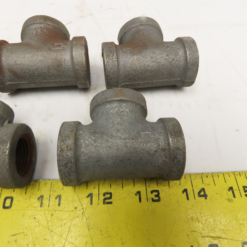 Anvil 1/2" NPT Galvanized TEE USA Lot Of 5