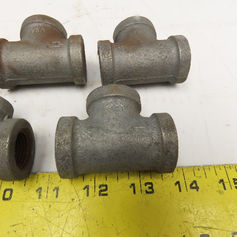 Anvil 1/2" NPT Galvanized TEE USA Lot Of 5