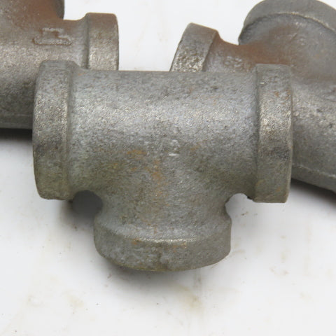 Anvil 1/2" NPT Galvanized TEE USA Lot Of 5