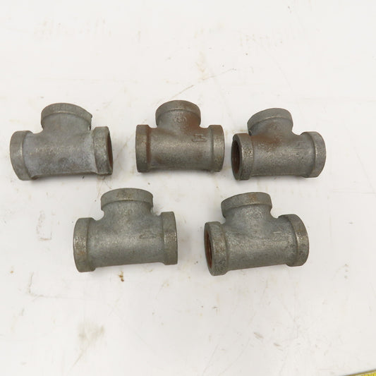 Anvil 1/2" NPT Galvanized TEE USA Lot Of 5
