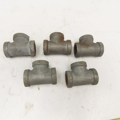 Anvil 1/2" NPT Galvanized TEE USA Lot Of 5