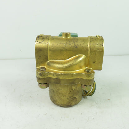 Asco 8222G4 Red Hat II 2-Way Steam Solenoid Brass Valve 1" NPT 120V 5-125PSI