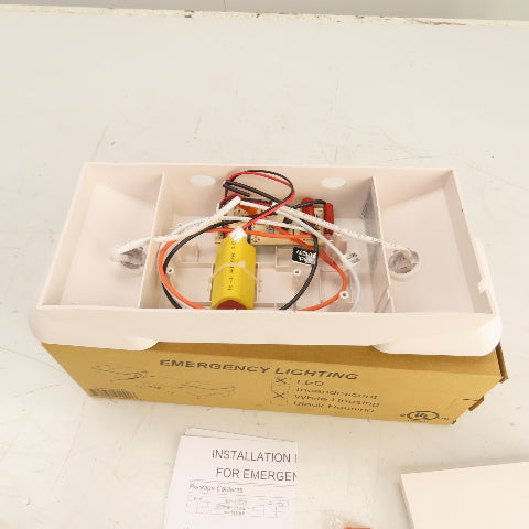 Ciata Lighting EMR-S-LED LED Emergency Light W/ Backup 120/277V (White Housing)