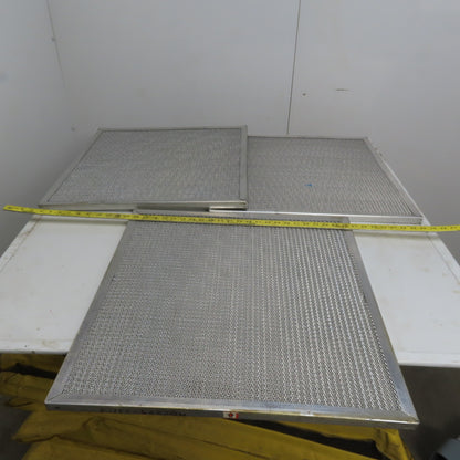 Washable Aluminum Air Filter 23-1/2" x 23-1/2" x 1" Lot of 3