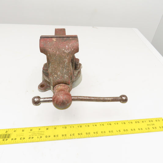 Reed 204-1/2 Vintage 4-1/2" Jaw Swivel Base Bench Vise