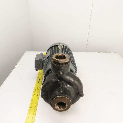 Dayton 12A081 10HP Straight Center Centrifugal Pump 230/460V 3PH 82' Head 2-1/2"