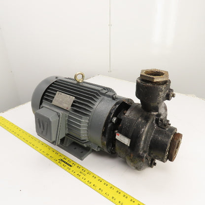 Dayton 12A081 10HP Straight Center Centrifugal Pump 230/460V 3PH 82' Head 2-1/2"