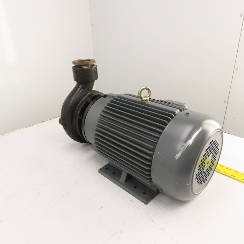 Dayton 12A081 10HP Straight Center Centrifugal Pump 230/460V 3PH 82' Head 2-1/2"