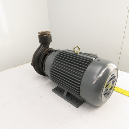 Dayton 12A081 10HP Straight Center Centrifugal Pump 230/460V 3PH 82' Head 2-1/2"
