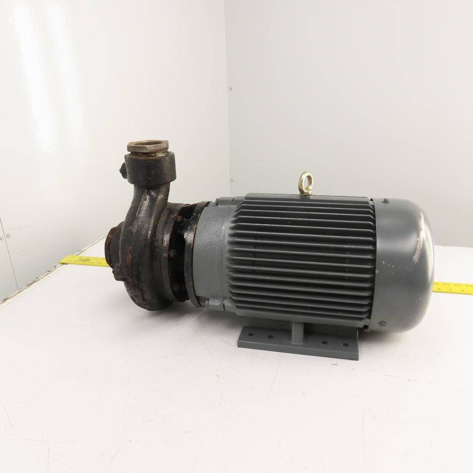 Dayton 12A081 10HP Straight Center Centrifugal Pump 230/460V 3PH 82' Head 2-1/2"