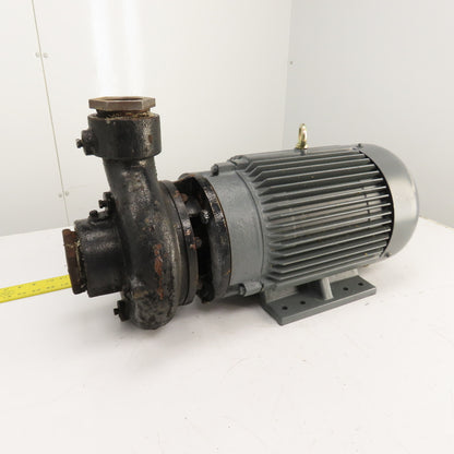 Dayton 12A081 10HP Straight Center Centrifugal Pump 230/460V 3PH 82' Head 2-1/2"