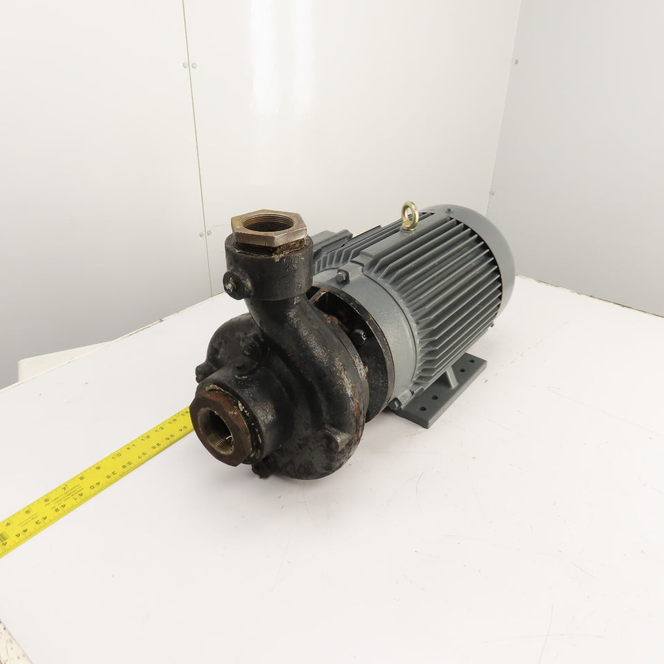 Dayton 12A081 10HP Straight Center Centrifugal Pump 230/460V 3PH 82' Head 2-1/2"