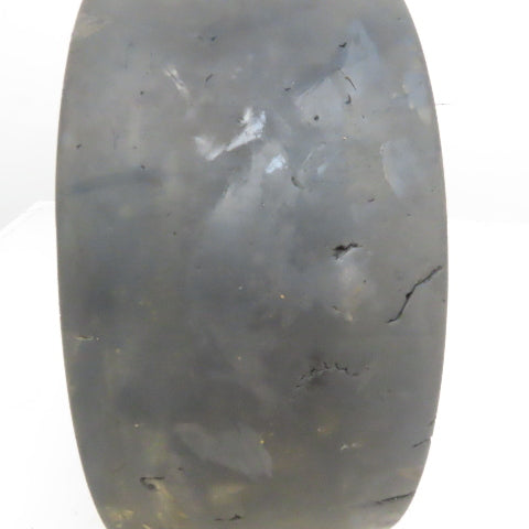 16x6x10-1/2" Hard Rubber Forklift Tire Smooth Tread Spindle Bearing Center Rim