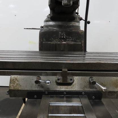 Webb 3VK 3Hp 10" x 50" Manual Feed 230V 3Ph Vertical Knee Mill Milling Machine