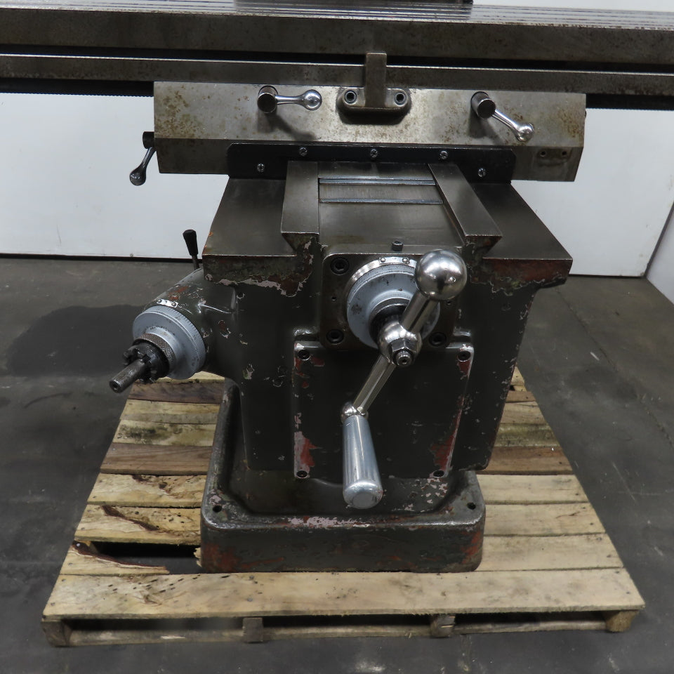 Webb 3VK 3Hp 10" x 50" Manual Feed 230V 3Ph Vertical Knee Mill Milling Machine