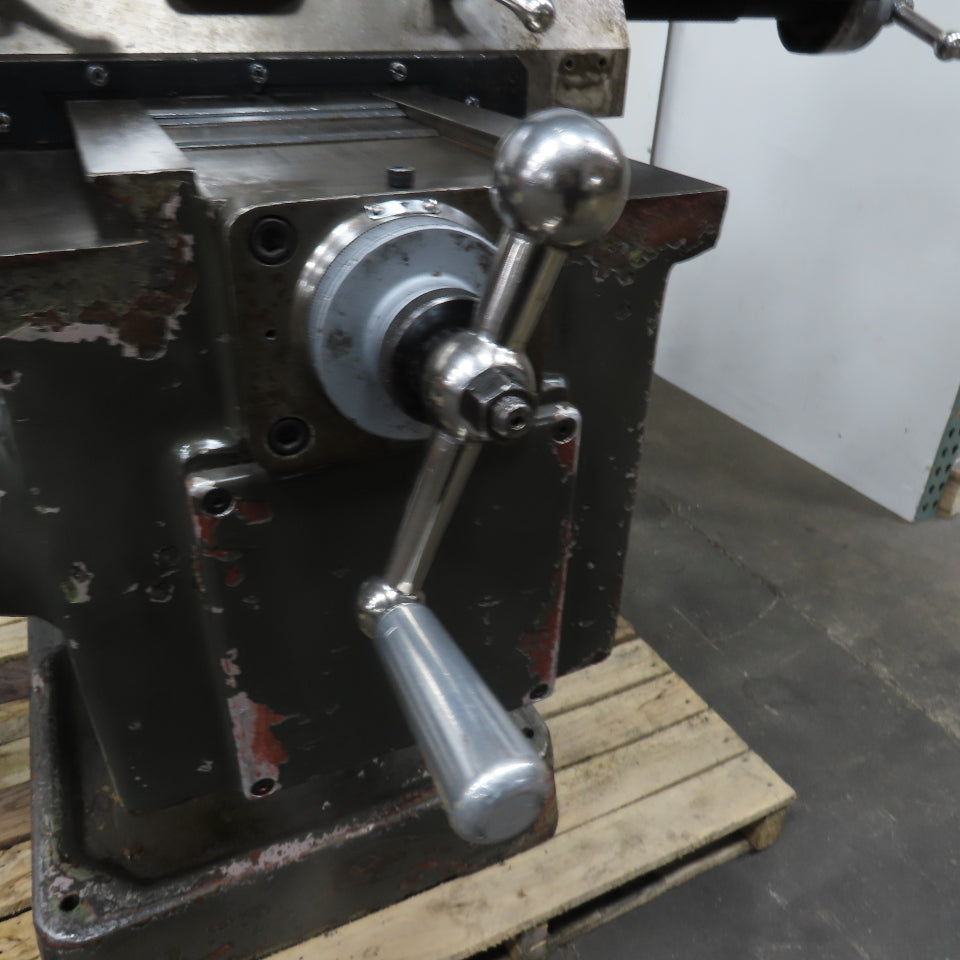 Webb 3VK 3Hp 10" x 50" Manual Feed 230V 3Ph Vertical Knee Mill Milling Machine