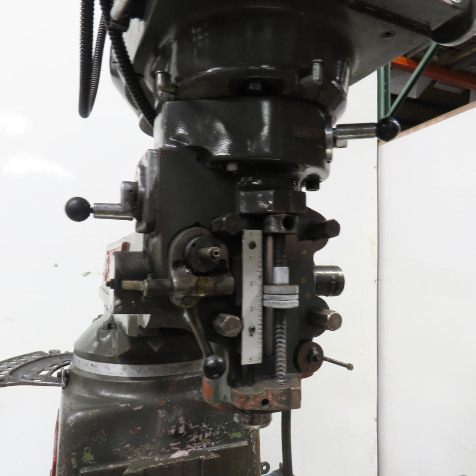 Webb 3VK 3Hp 10" x 50" Manual Feed 230V 3Ph Vertical Knee Mill Milling Machine