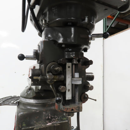 Webb 3VK 3Hp 10" x 50" Manual Feed 230V 3Ph Vertical Knee Mill Milling Machine