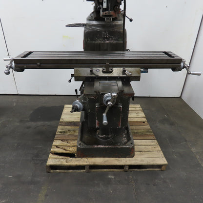 Webb 3VK 3Hp 10" x 50" Manual Feed 230V 3Ph Vertical Knee Mill Milling Machine