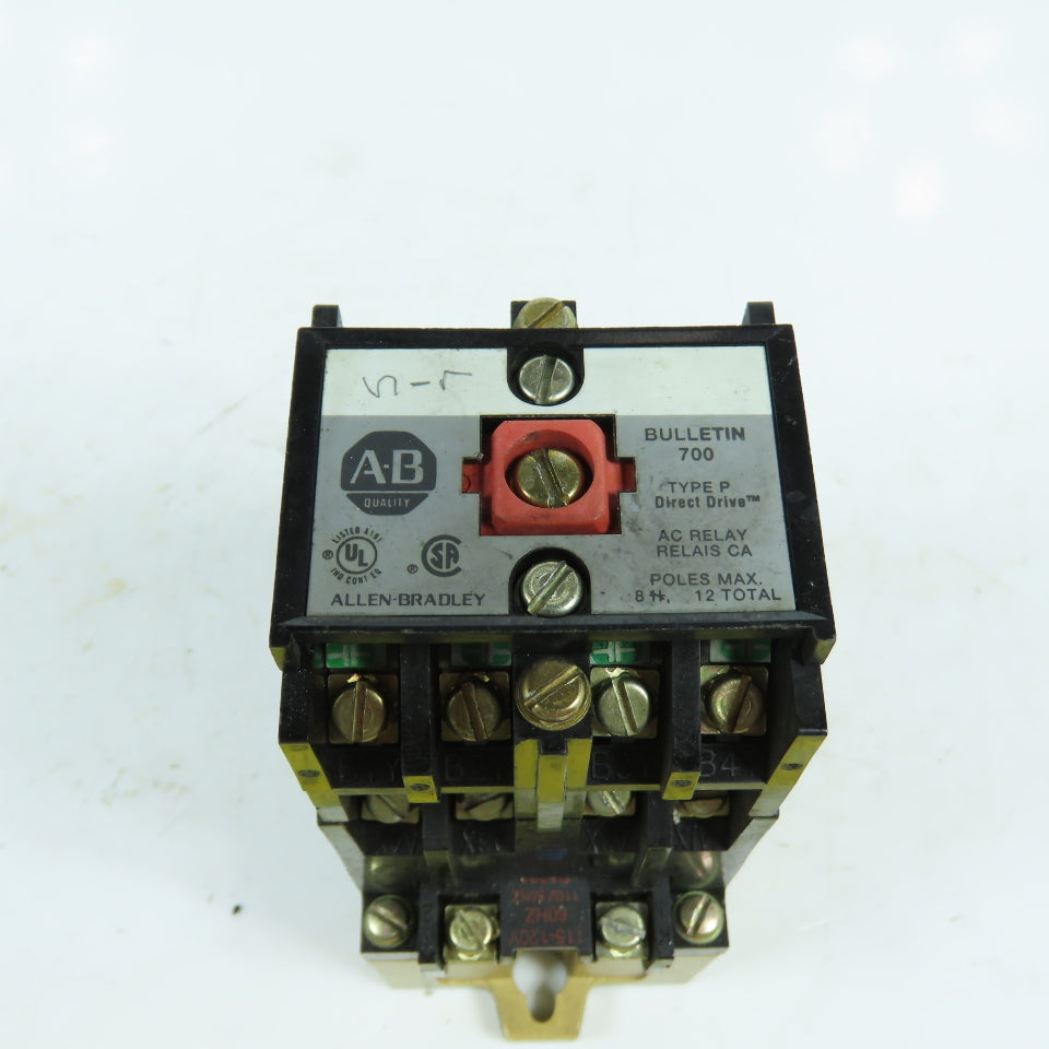 Allen Bradley 700-P400A1 700-PB40 600V AC Relay W/ Direct Drive Relay 120V Coil