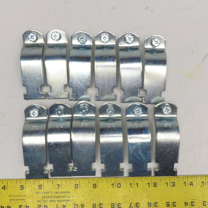2" Pipe Conduit Strut Clamp Electrogalvanized Lot Of 12