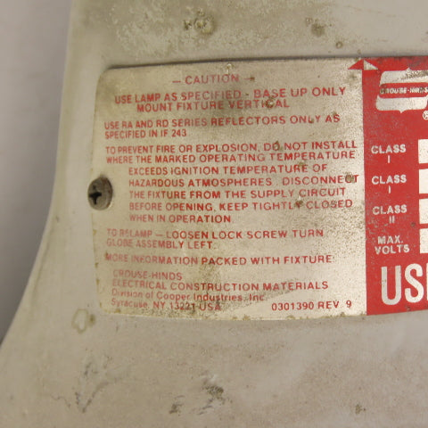 Crouse Hinds EVA215 Champ Hazardous Location Luminaire 300W 120V Max