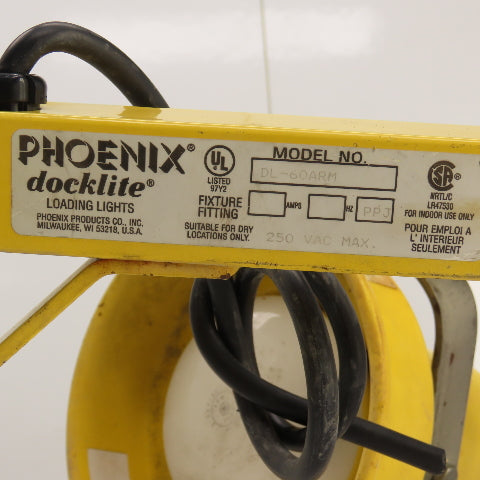 Phoenix Docklite DL-60ARM 60" Modular Work Shop Light DL-INC-LH Head 250W 250V