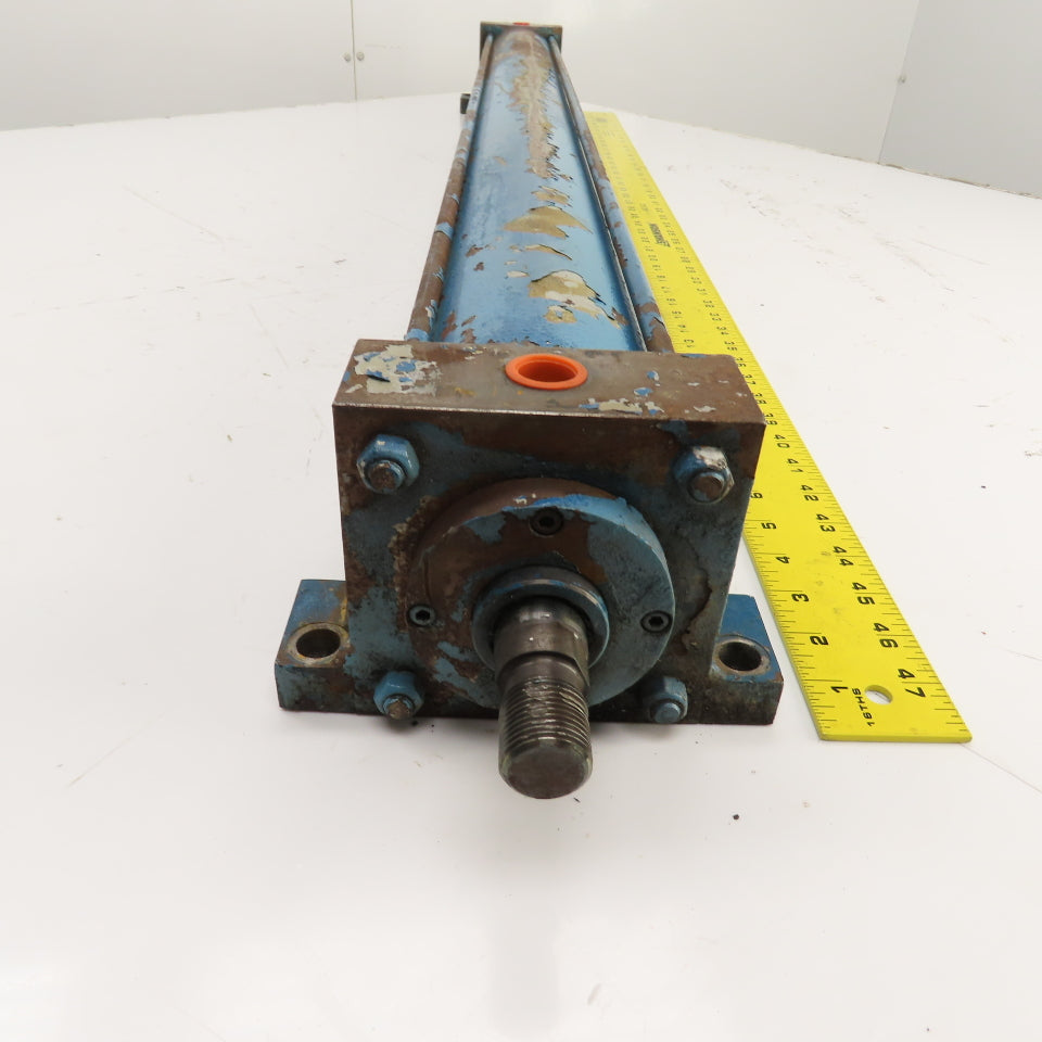 Hanna MS23ACC4.00 Double Acting Air Cylinder 4" Bore 43" Stroke 1" Rod 1/2"Ports