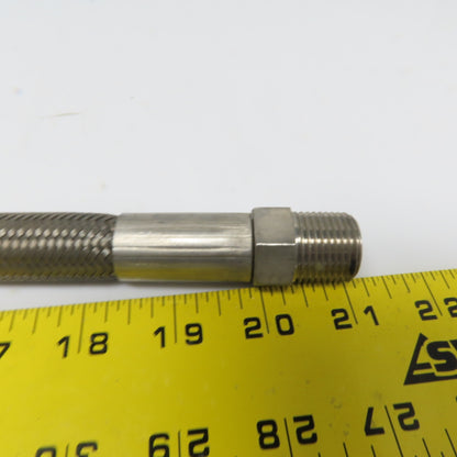 18" Flexible Braided Stainless Steel 1/2" Hose Assembly 1/2" NPT