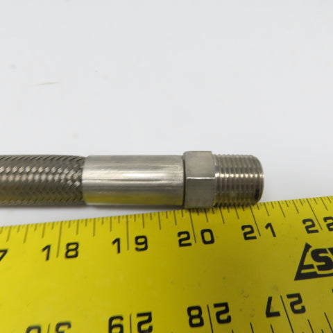 18" Flexible Braided Stainless Steel 1/2" Hose Assembly 1/2" NPT